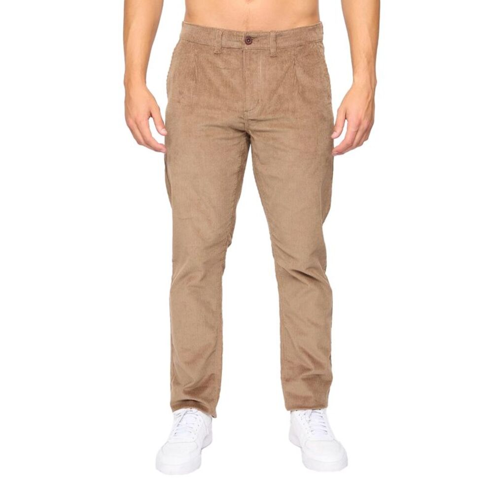Crosshatch Mens Cordout Loose Pants / Biscuit